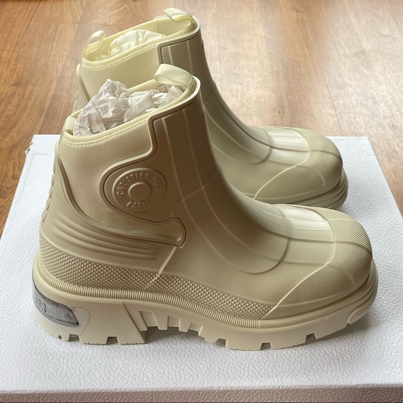 Christian Dior Genesis Ankle Boot Off White Rubber Size 41 EU / 11 US NIB - Picture 2 of 7